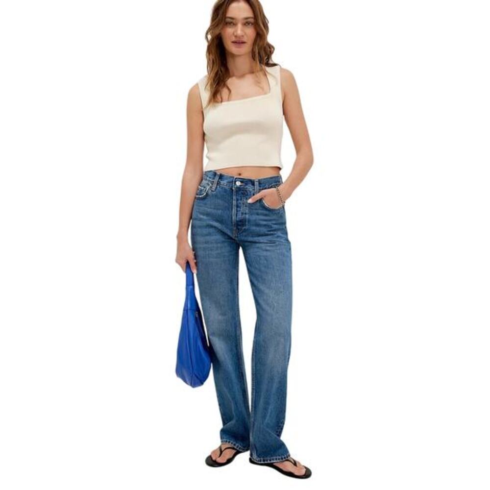 Free People We The Free Holly‎ Bootcut High Waisted Button Fly Jeans Size 30
